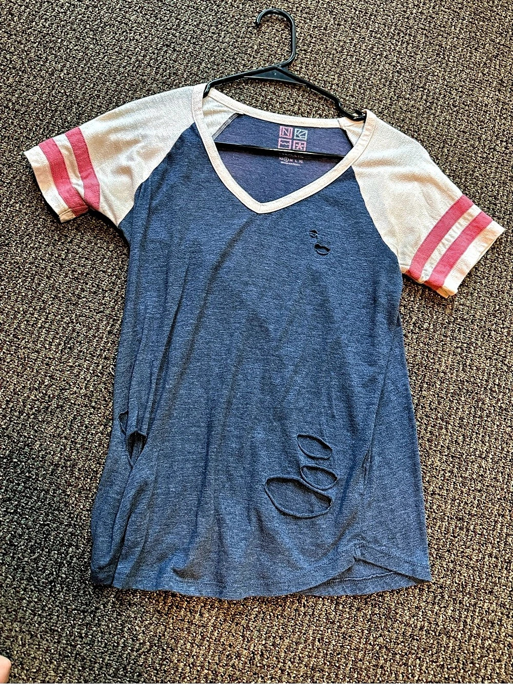Nollie Color Block Short Sleeve Tee Size Small